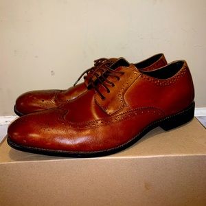 Stacy Adams Dunbar Tan Wingtip Oxfords